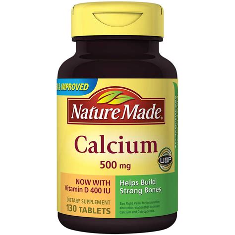 Nature Made Calcium 500 Mg And Vitamin D Tablets Tablets