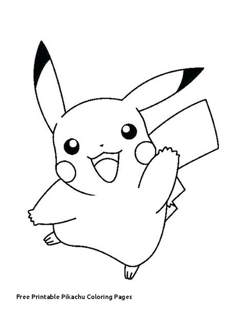 Pickachu Coloring Pages Coloring Home