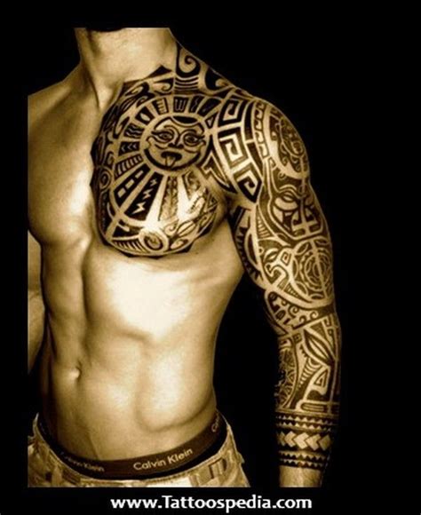 Mayan Tribal Tattoos Half Sleeve