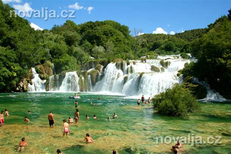 Krka Národní Park Krka Vodopády Krka Chorvatsko Novalja