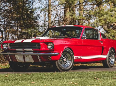 Wallpaper Red Classic Car 1966 Shelby Gt350 Desktop Wallpaper Hd