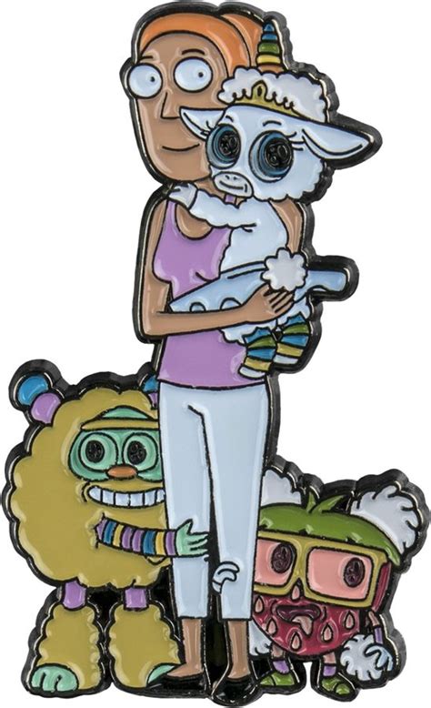 Rick And Morty Summer And Friends Enamel Pin Ikon Collectables