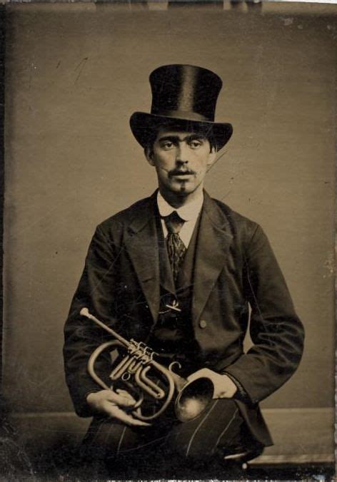 Ca 1870 Portrait Of A Trumpeter Via The International Center Of