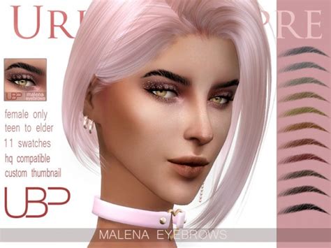 The Sims Resource Malena Eyebrows By Urielbeaupre • Sims 4 Downloads