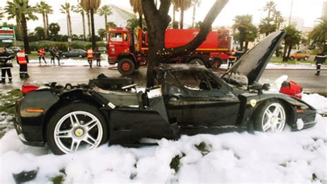 Suleiman Kerimov S Ferrari Enzo Crash In Nice Youtube