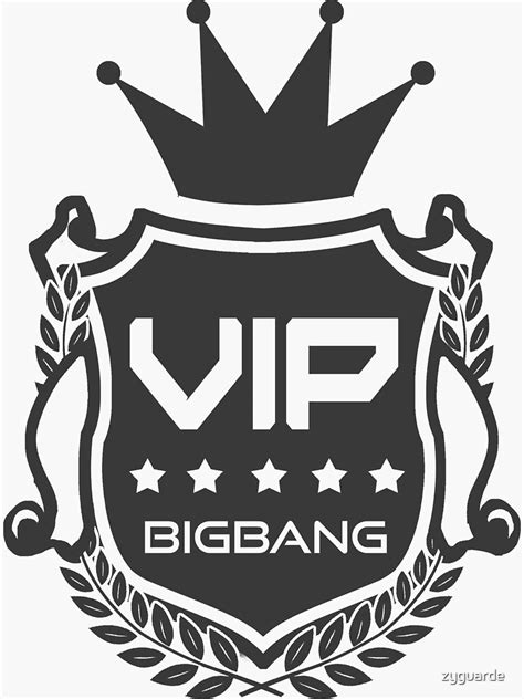 Bigbang Vip Sticker For Sale By Zyguarde Redbubble