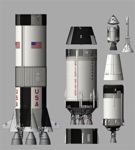 Saturn V Unstacked By Nick Stevens Graphics In 2020 Space And