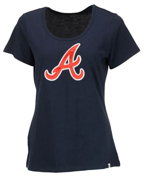 Lyst 47 Brand Womens Atlanta Braves Relaxed T Shirt In Blue
