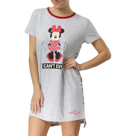 Disney Womens Minnie Mouse Nightie Grey Big W