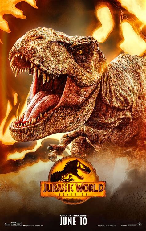 Jurassic World Dominion Poster T Rex Hd 2022 Dinosaurios Jurassic