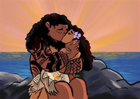 Moana X Maui By Walkirie01 On Deviantart Disney Princess Moana Modern Disney Characters