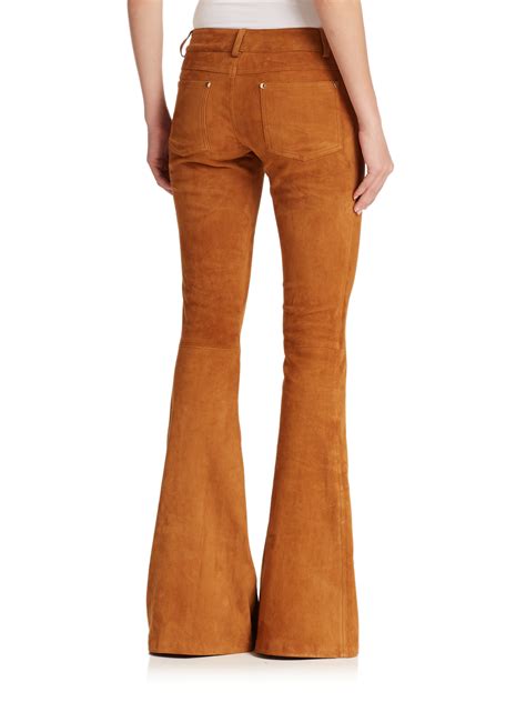 Shop for and buy bell bottom pants online at macy's. Lyst - Alice + Olivia Suede Bell-bottom Pants in Brown