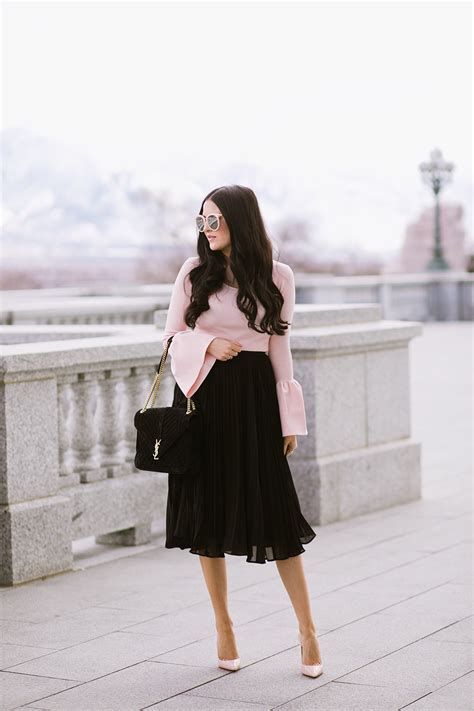 Pink Blouse With Black Skirt Pictures Photos And Images For Facebook