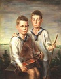 Adolf Ziegler 1892-1959 German Two Boys with Sailing Ship | Etsy ...
