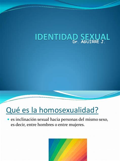 Identidad Sexual Y Orientacion Pdf Orientación Sexual Homosexualidad