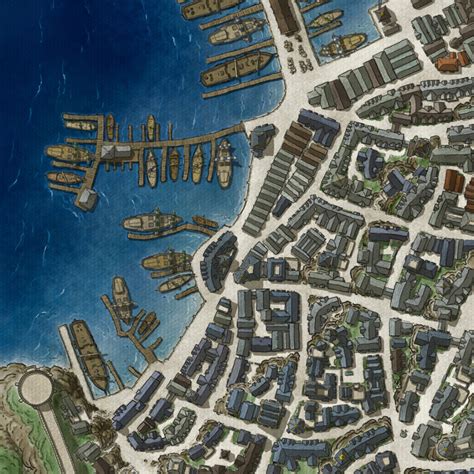 Artstation Baldurs Gate City Map John Stevenson In 2020 Fantasy