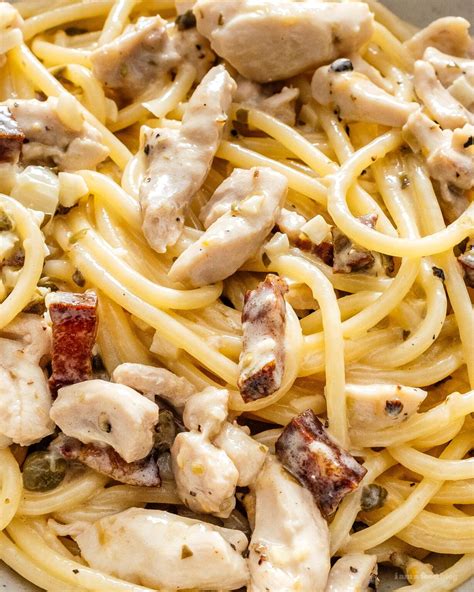 The Creamiest Creamy Chicken And Bacon Pasta Recipe · I Am A Food Blog