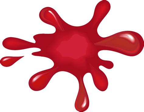 Red Paint Splat Openclipart
