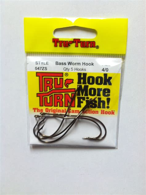 Tru Turn Bass Worm Hook 5 Pk
