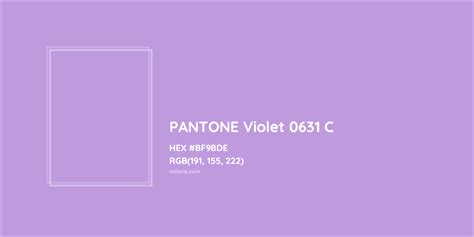About Pantone Violet 0631 C Color Color Codes Similar Colors And Paints