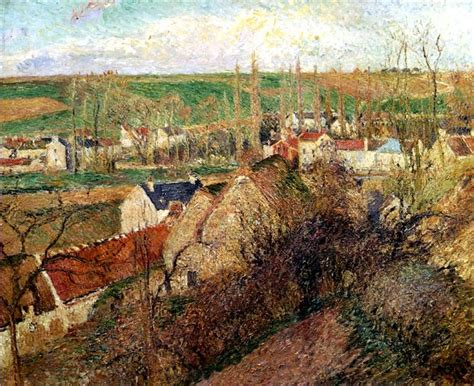 'the poultry market at pontoise' by camille pissarro, norton simon museum.jpg 2,316 × 2,900; View of Osny near Pontoise, 1883 - Camille Pissarro ...