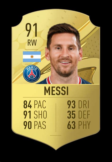 Prediction FIFA 23 Rare Gold Card Fifa Card Messi Messi Soccer