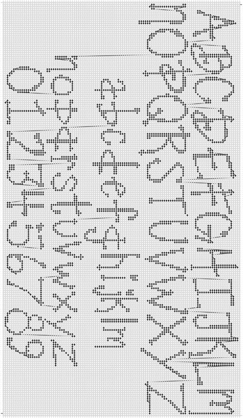 Alpha Pattern 12843 Added By Knotcrazy Embroidery Alphabet Learn