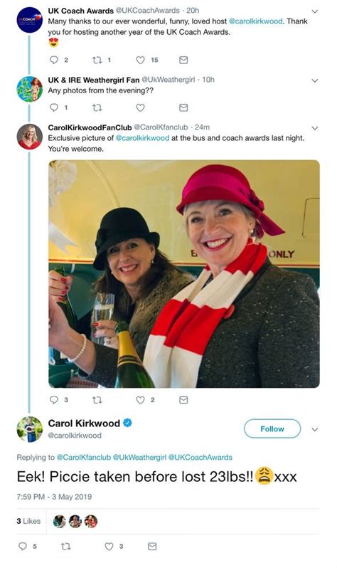 Carol Kirkwood Twitter Bbc Breakfast Weather Star Reveals Huge Weight