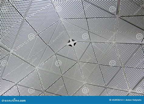 Abstract Perforated Ceiling Stock Photo Image Of Store City 45493614