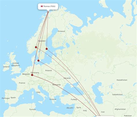 All Flight Routes From Dubai To Tromso Dxb To Tos Flight Routes