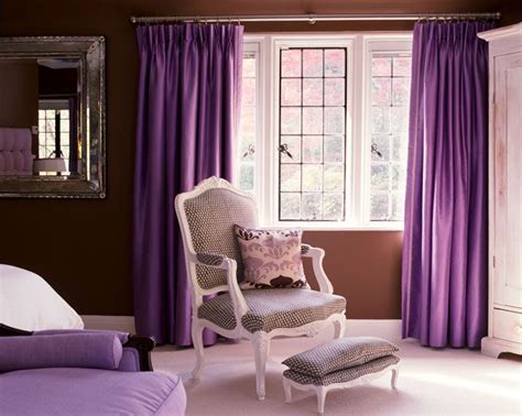 Dark Wall With Purple Curtains Purple Living Room Purple Bedroom