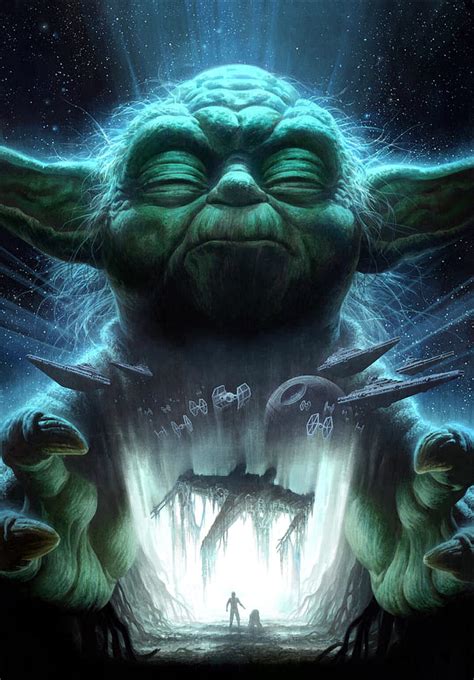 Yoda Master Black White Hd Wallpaper Peakpx