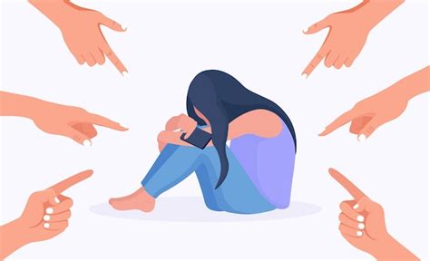 Premium Vector Sad Or Depressed Young Woman Cries And Covers Her Face