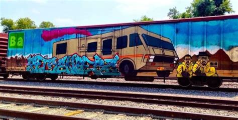 Breaking Bad Train Car Breaking Bad Street Art My Way
