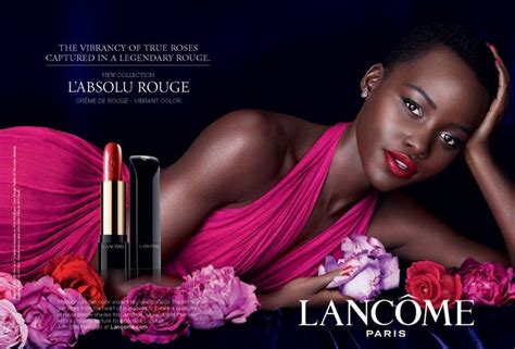 Lupita Nyongo Stuns In New Lancome LAbsolu Rouge Ad Celebrity