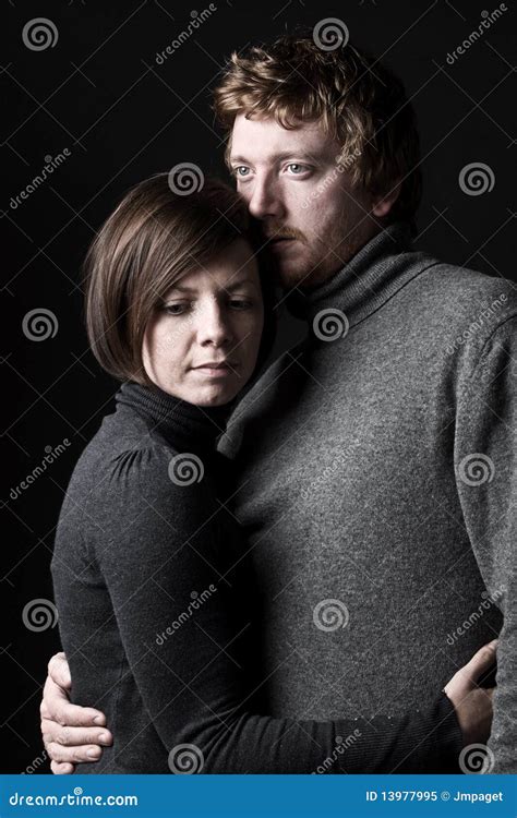 30s Couple Comforting Each Other Royalty Free Stock Photo Image 13977995