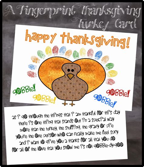 To get even more creative, not only can you write your own greetings, you can also change the. HollysHome Family Life: A Fingerprint Thanksgiving Turkey Card Printable To Color
