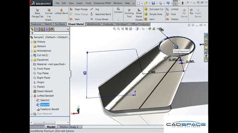 Square To Round Duct In Solidworks Sheet Metal Youtube