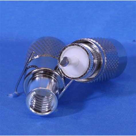 Pl 259 Male Uhf Crimp Connector For Lmr400 Silver Male Uhf Connector