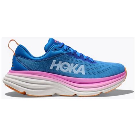 Hoka Womens Bondi 8 Max Cushion Running Shoe Wide Width Coastal Skyall Aboard Clearys