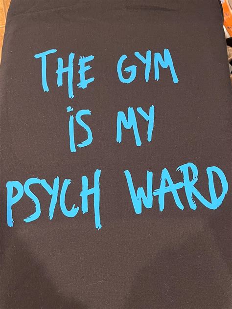 the gym is my psych ward hoodie etsy