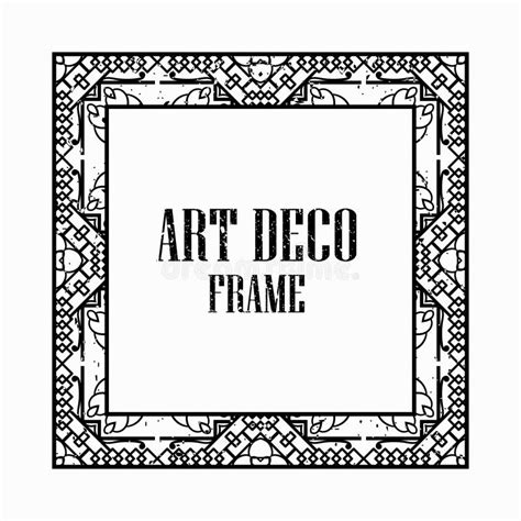 Art Deco Vintage Frame Stock Vector Illustration Of Modern 135476596