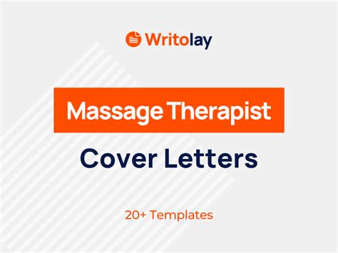 Massage Therapist Cover Letter Example 4 Templates Writolay