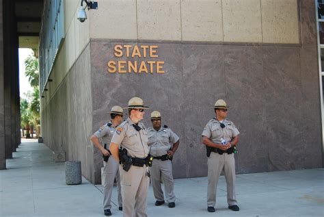 State Capitol Police Outside The Arizona State Senate Flickr