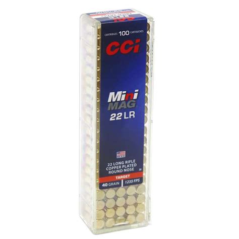 Cci Mini Mag Hv 22 Lr 40 Gr Copper Plated Rn Ammo Deals