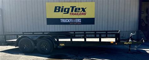 Big Tex 70pi X 83 X 18 Tandem Axle Pipe Top Utility Trailer Big Tex