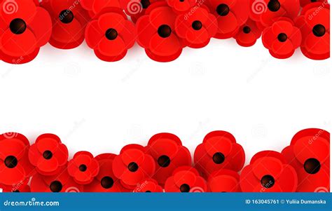 Remembrance Anzac Day Web Header Poppies Flowers Memorial Banner