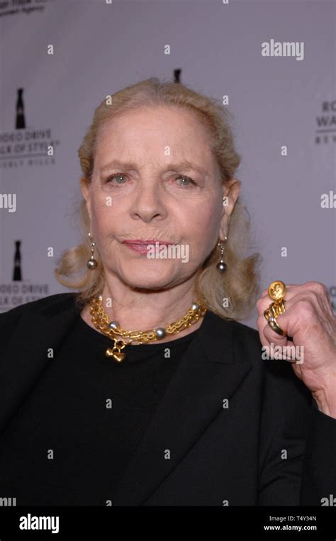 Los Angeles Ca March 20 2005 Actress Lauren Bacall At The Rodeo Drive Walk Of Style Award