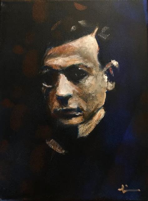 Portrait Of Tristan Tzara Acrylic Painting By Dominique Dève Artfinder