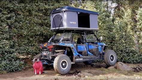 Rzr Side X Side Remote Wilderness Lake Trout Fishing And Camping Roof Top